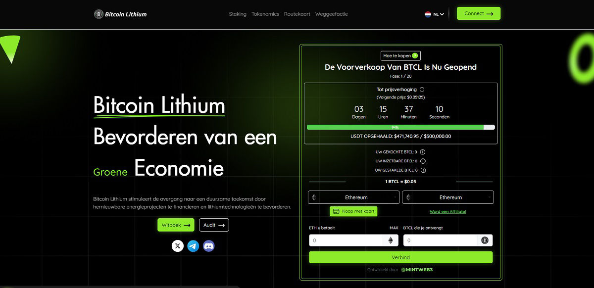 Bitcoin Lithium website