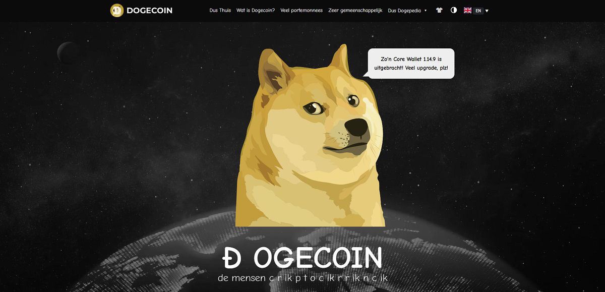 Dogecoin website