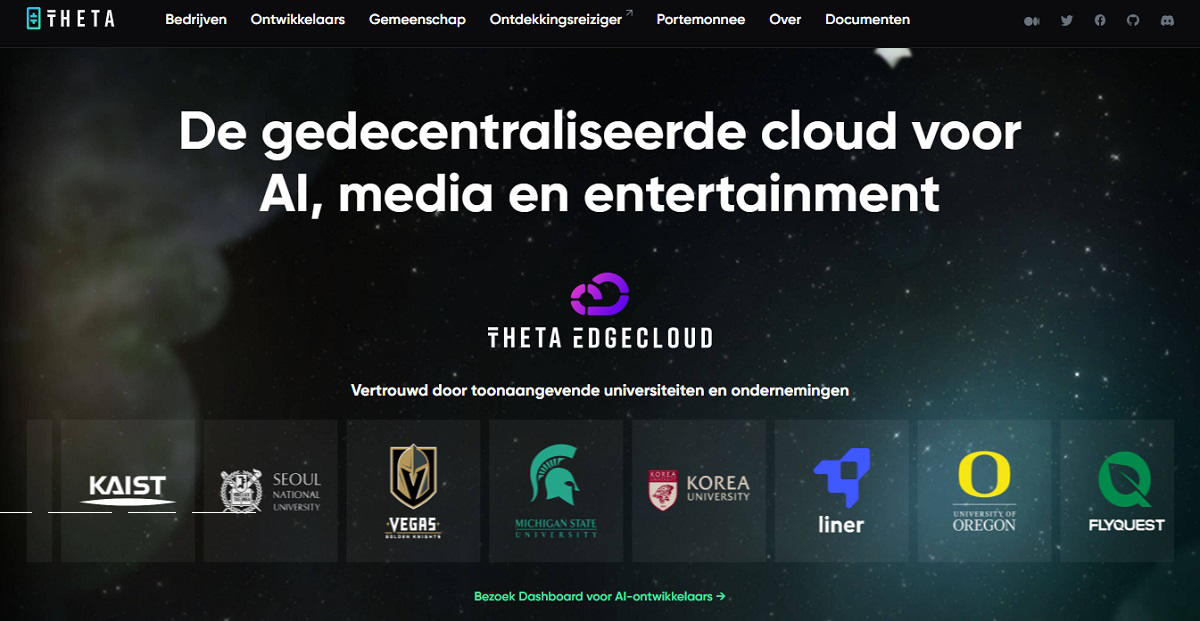 Theta startpagina