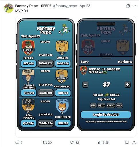 Fantasy Pepe status