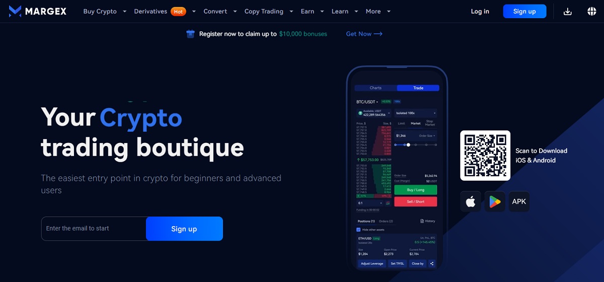 Margex website
