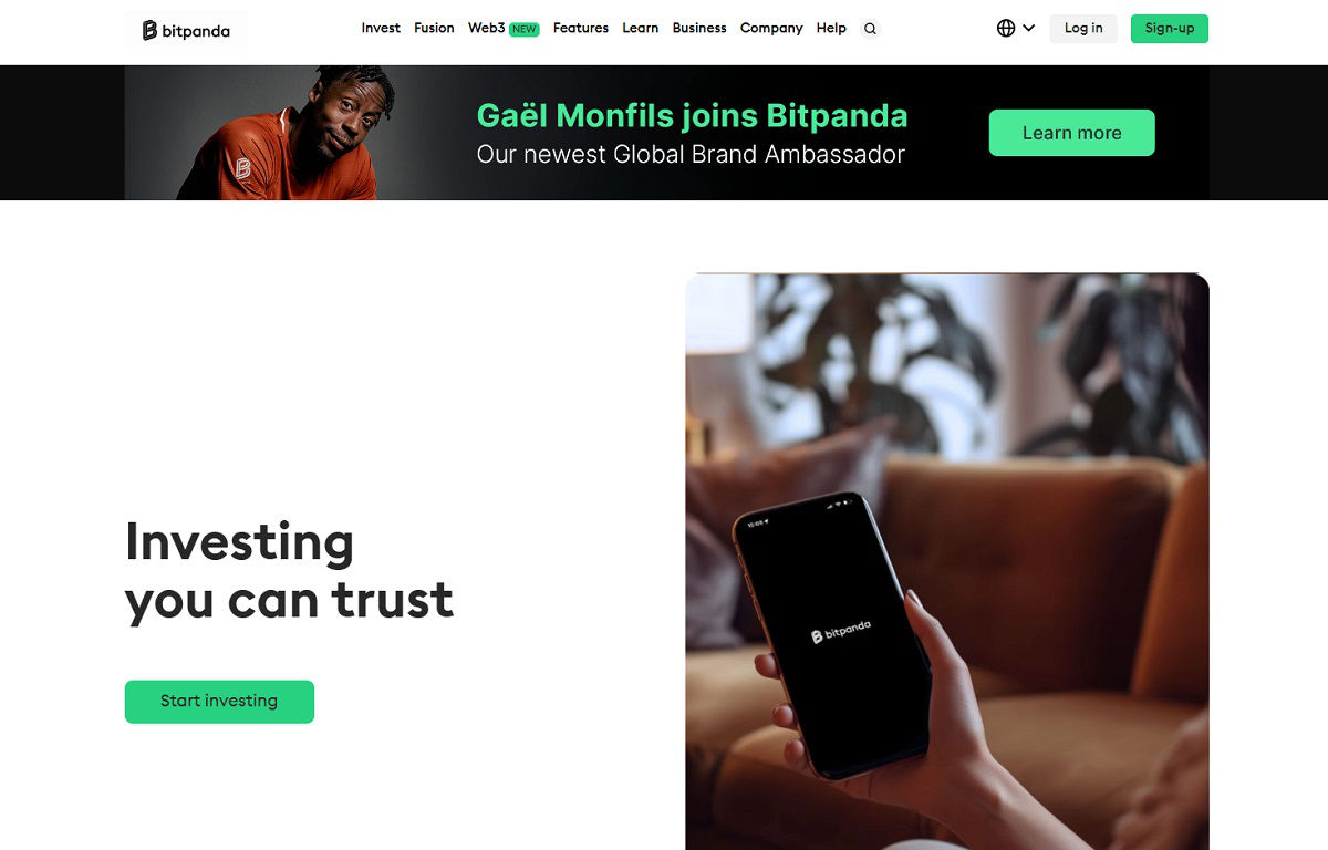 Bitpanda website