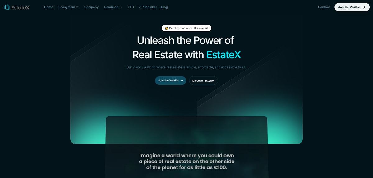 EstateX website