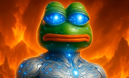 MIND of Pepe op een oranje achtergrond