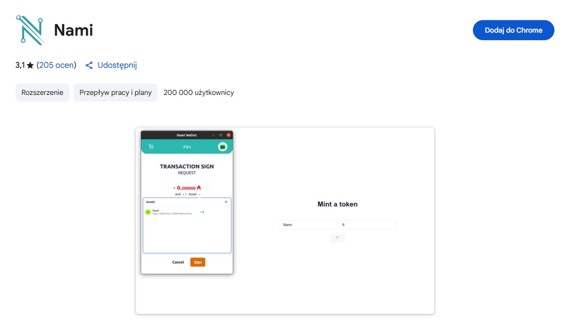 Nami Wallet verlenging