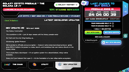 Solaxy update