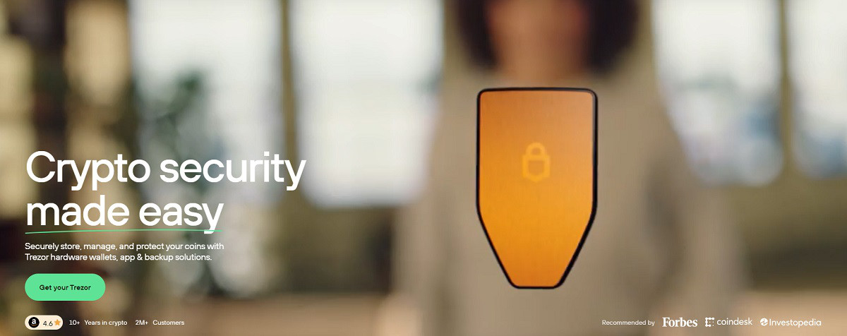 Trezor website