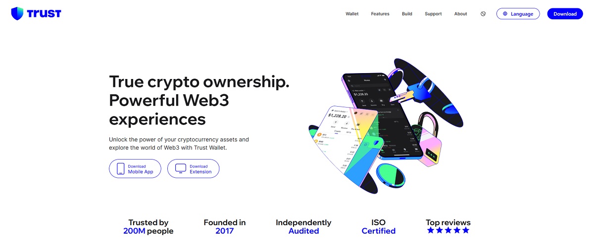Trust Wallet website