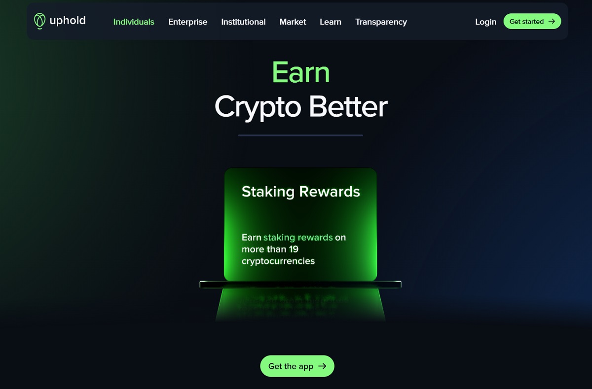 Uphold website