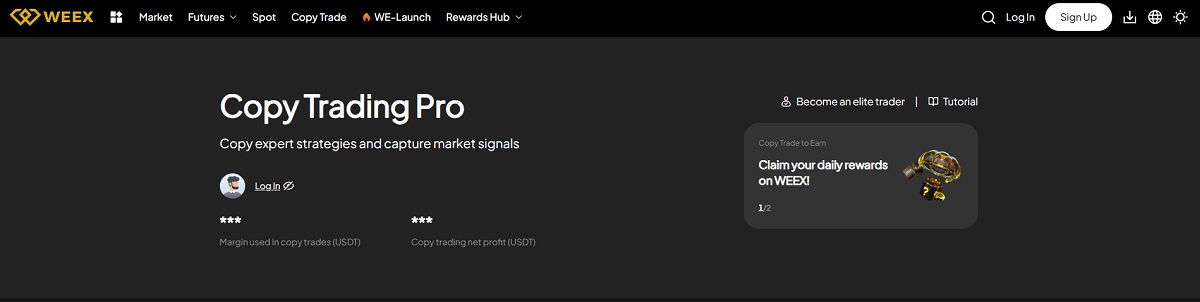 Weex copy trading