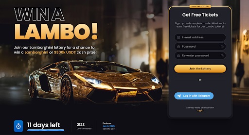 Win een Lamborghini of $ 300.000 in de jackpot van Lucky Block