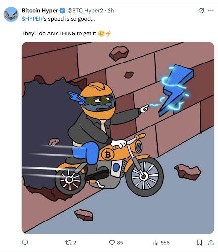 De snelheid van HYPER is zo goed