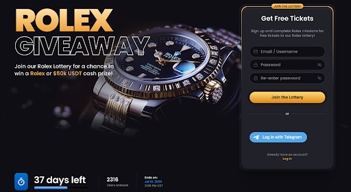 Lucky Block Rolex-weggeefactie