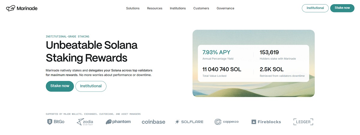 Marinade Finance website