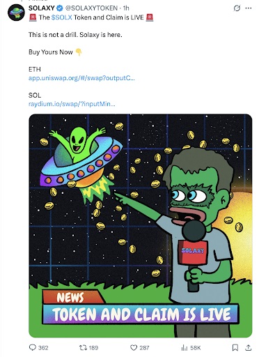 Solaxy status