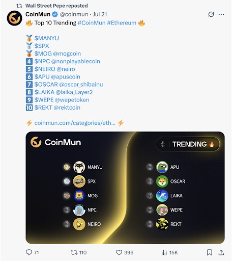 CoinMun status