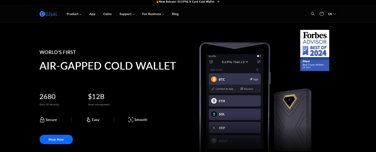Ellipal-website