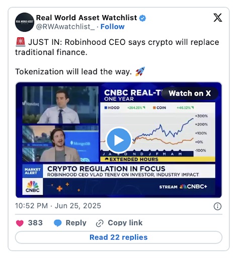 Real World Asset Watchlist status