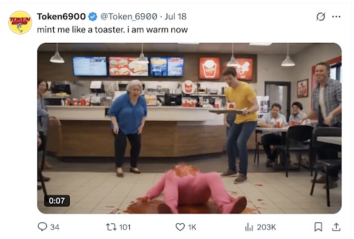 Token6900 Munt mij als een broodrooster