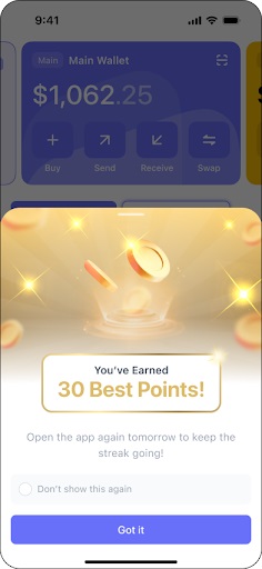 Best Wallet Punten verdienen
