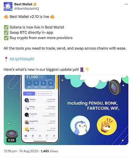Best Wallet v2 10 is live