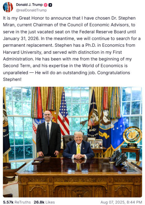 Donald Trump status