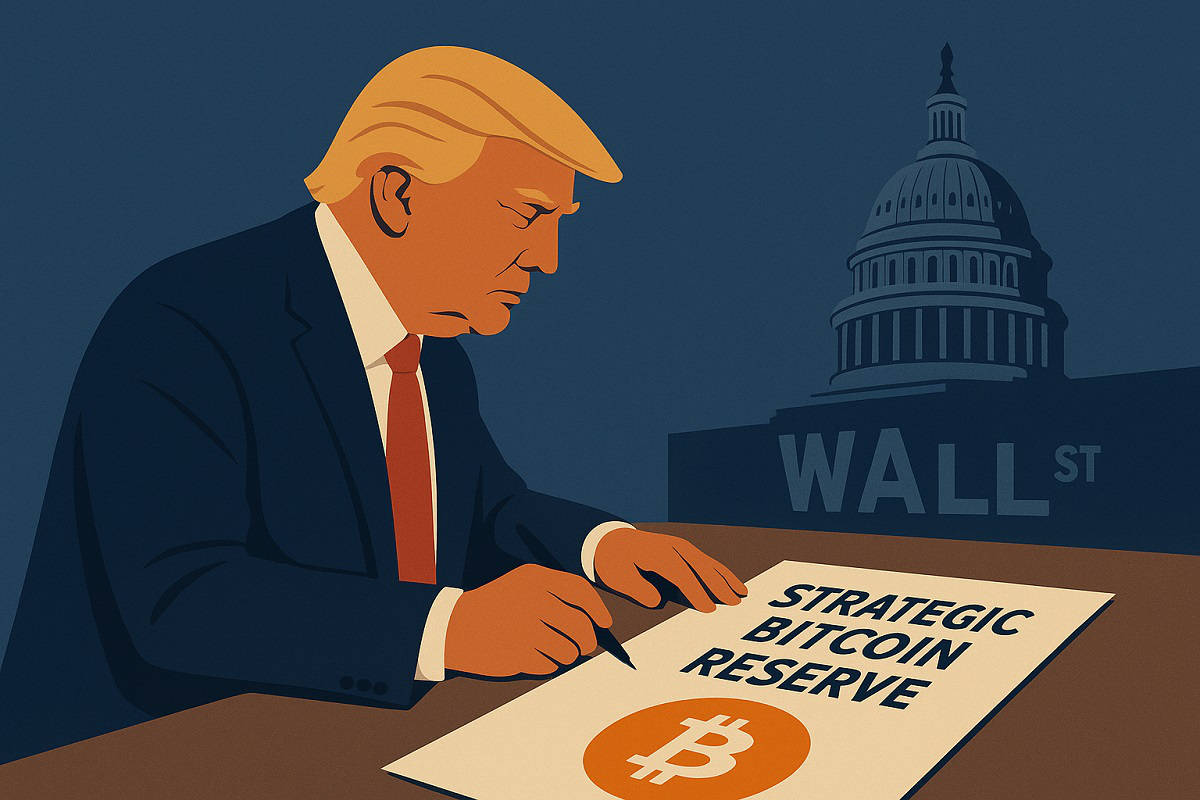 Donald Trump tekent Strategische Bitcoin Reserve