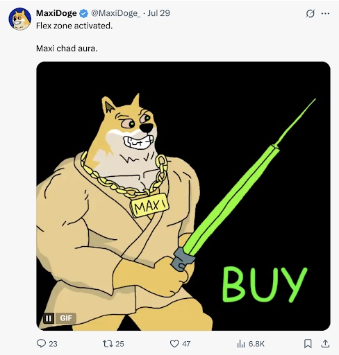 Maxi Doge Flexzone geactiveerd