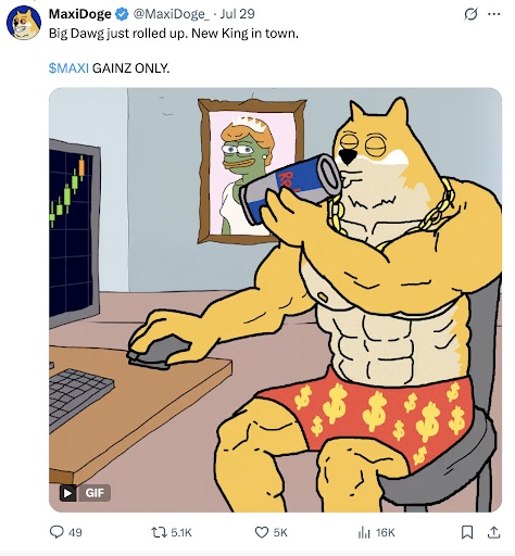 MaxiDoge status