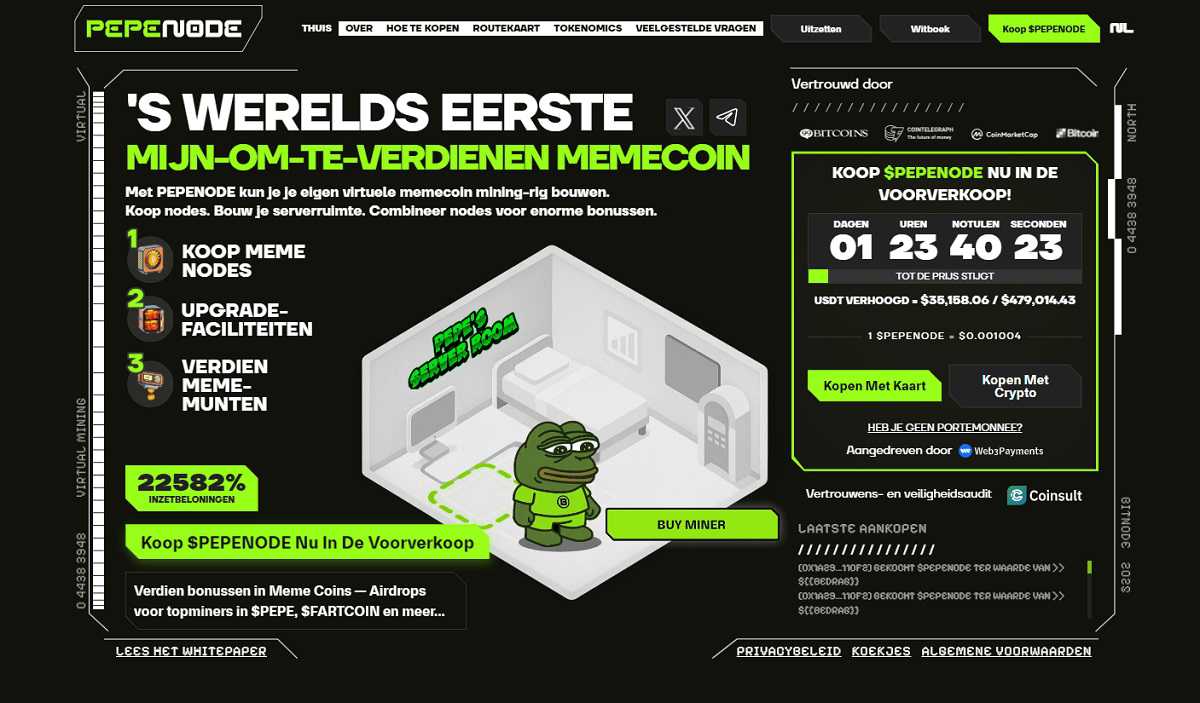 Pepenode website