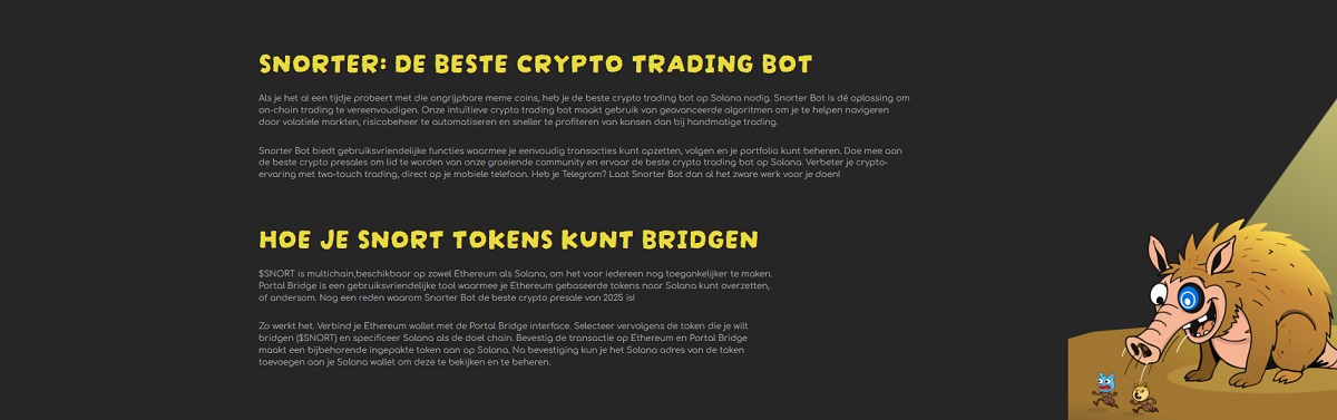 Snorter de beste crypto trading bot