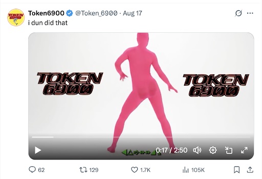 TOKEN6900 I dun did that