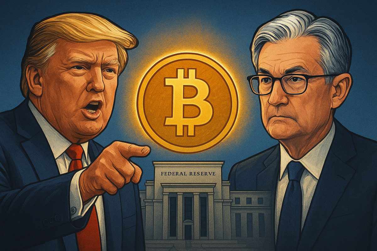 Trump zet Fed verder onder druk terwijl Powell dovish klinkt — wat dit  betekent voor crypto en Bitcoin Hyper