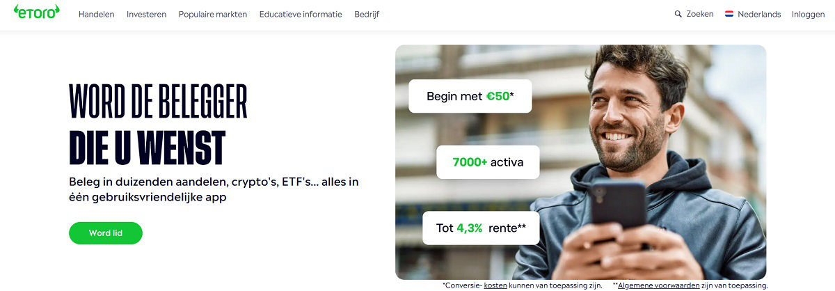 eToro website