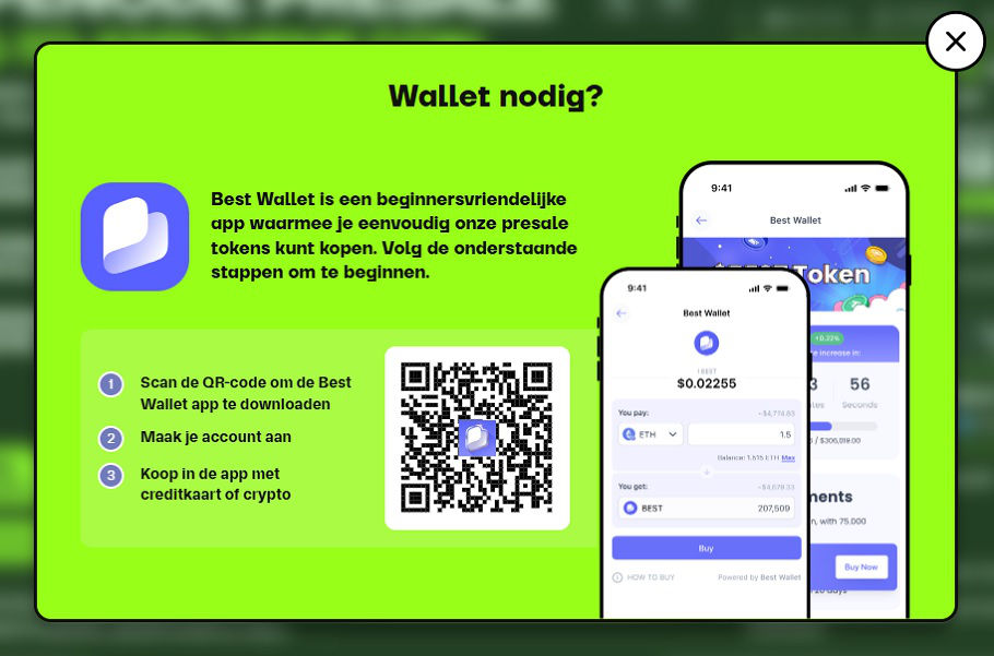 Koop Pepenode met Best Wallet