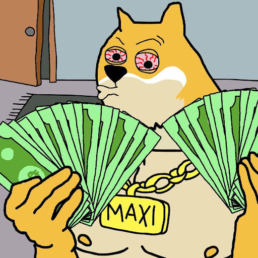 Maxi Doge met geld