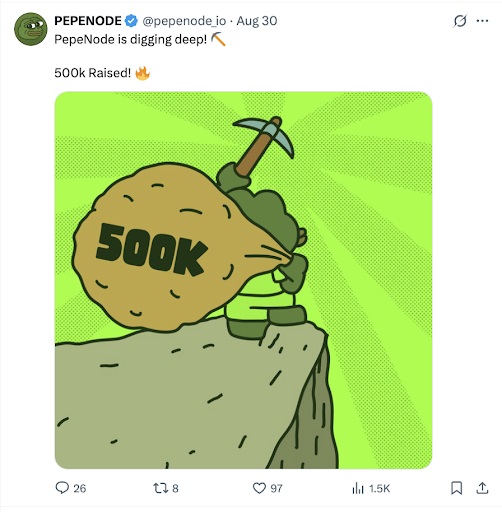 PepeNode is digging deep