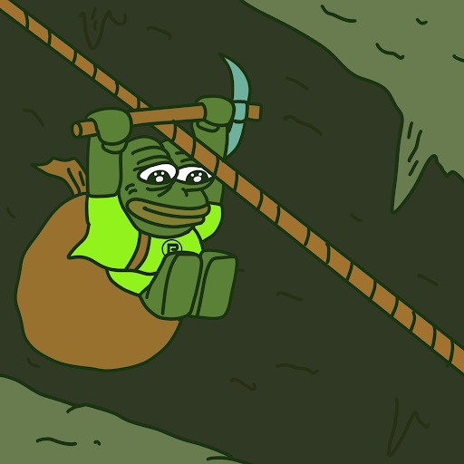Pepenode daalt af langs het touw