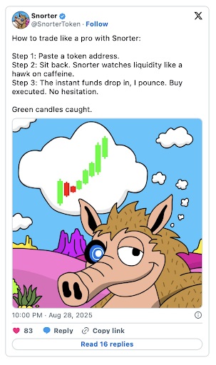 Snorter Token status