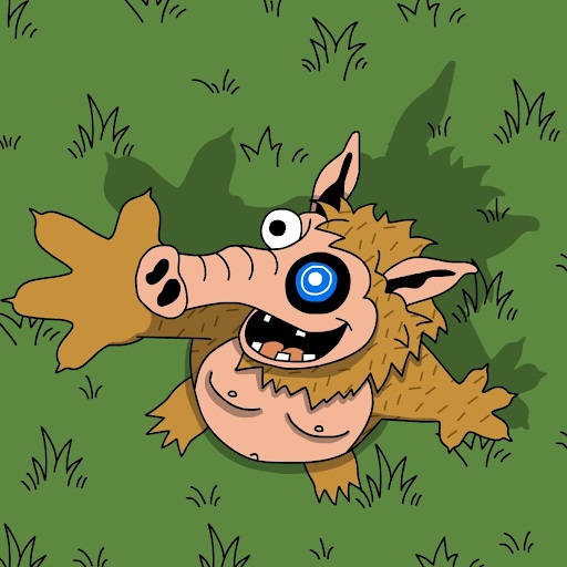 Snorter op het gras