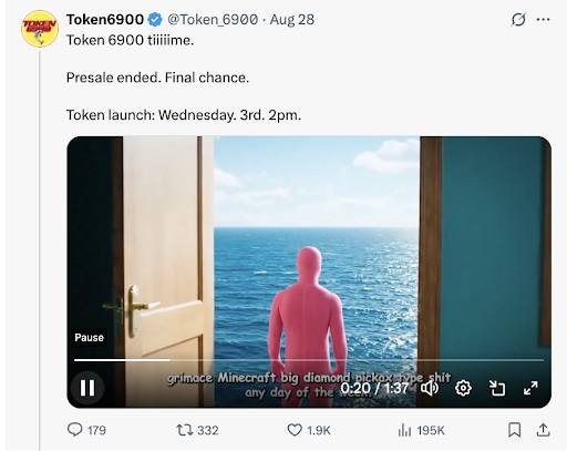 TOKEN6900-lancering status