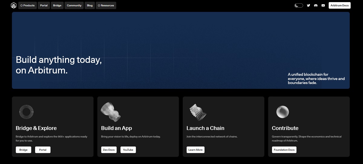 Arbitrum website