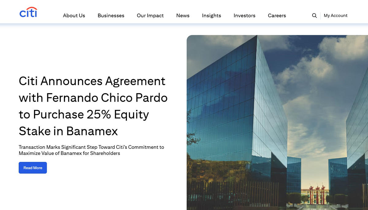 Citi website