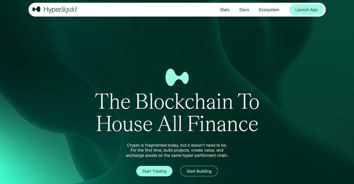 Hyperliquid website