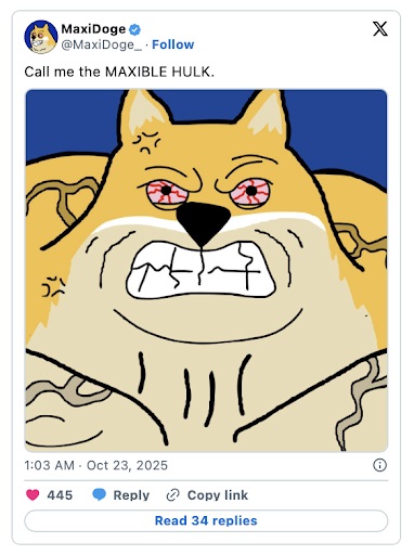 Maxi Doge Call me the Maxible Hulk