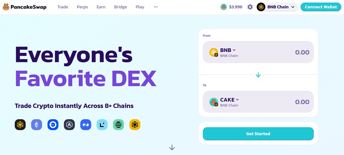 PancakeSwap website