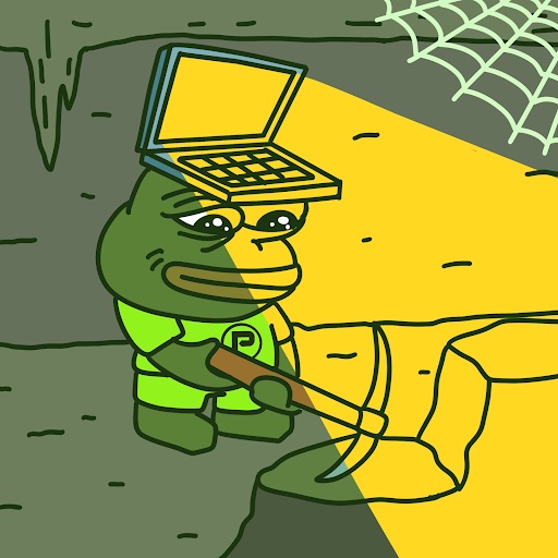 Pepenode is aan het minen