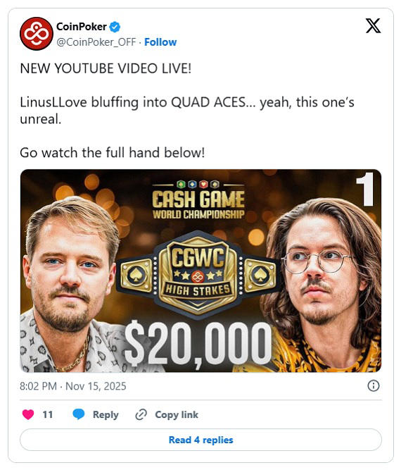 CoinPoker status