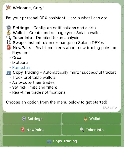 DEX assistant
