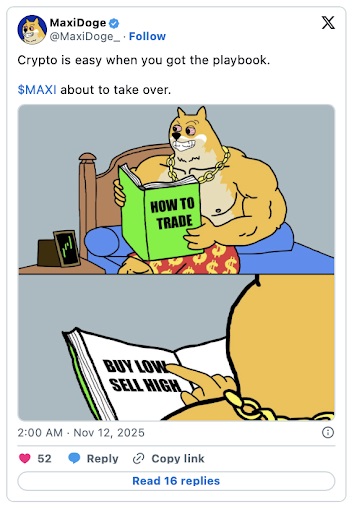 MaxiDoge status